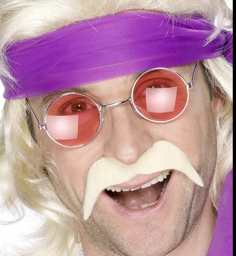 70er Jahre Bart blond