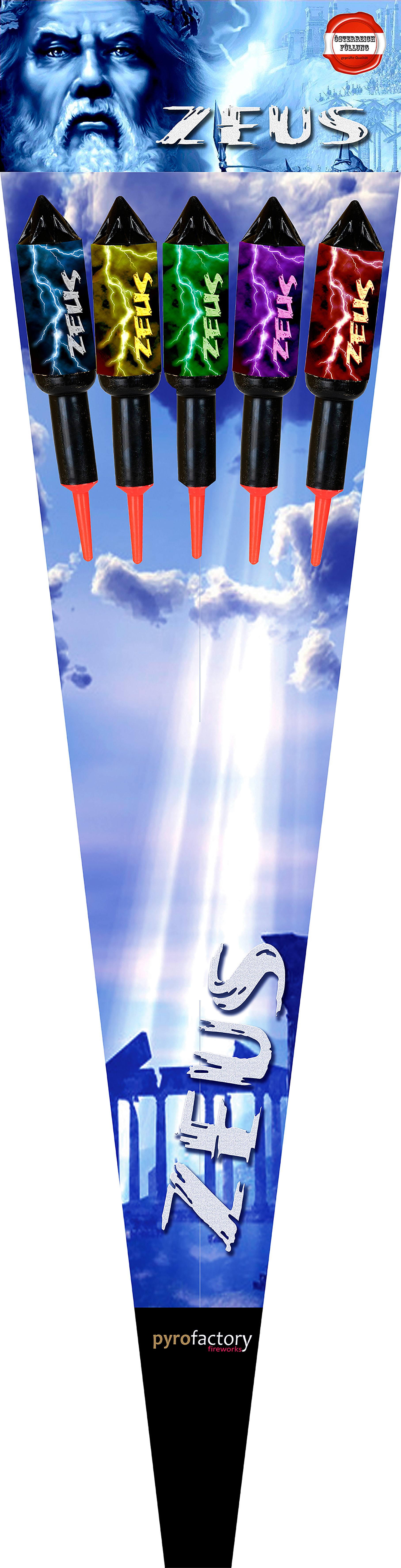 ZEUS Raketen 5er Packung