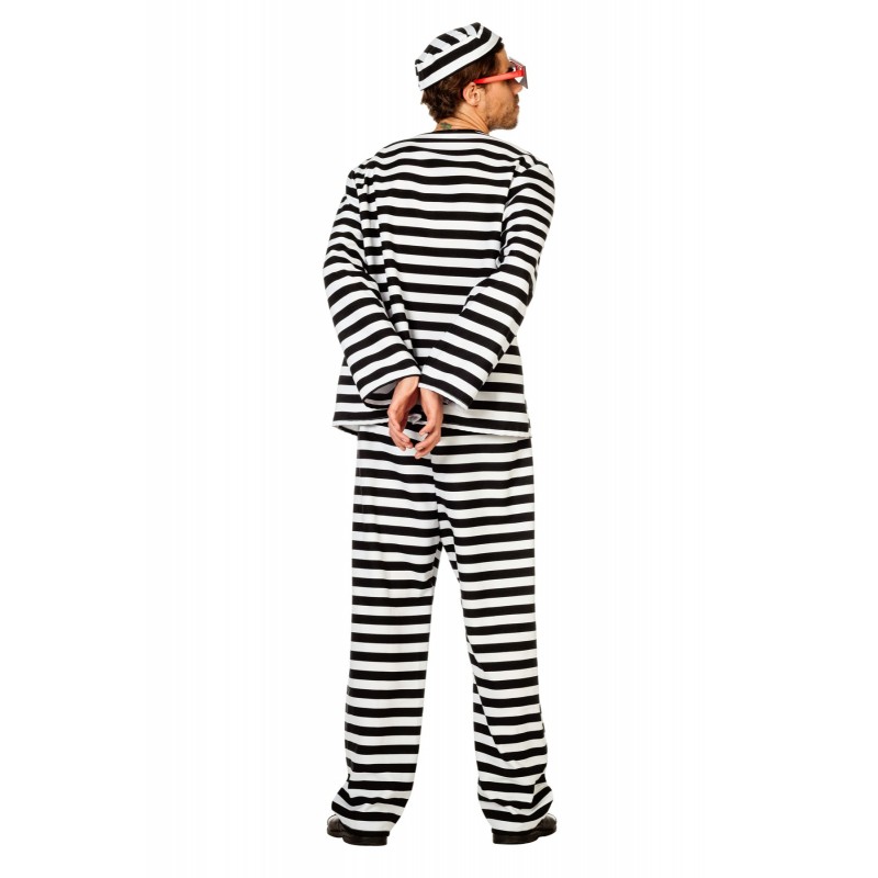 Sträfling schw.-weiss  Gr.56/58  Oberteil u. Hose