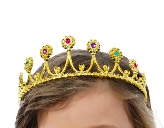 Prinzessin Diadem Gold mit Steinen