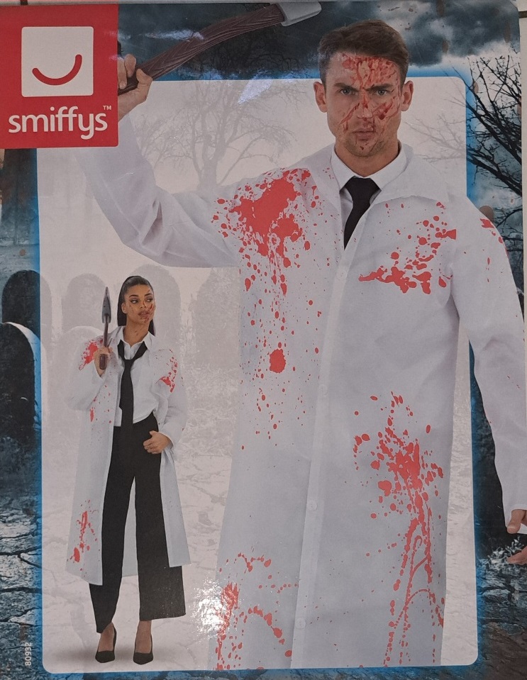 American Killer  L/XL blutiger Mantel mit Axt