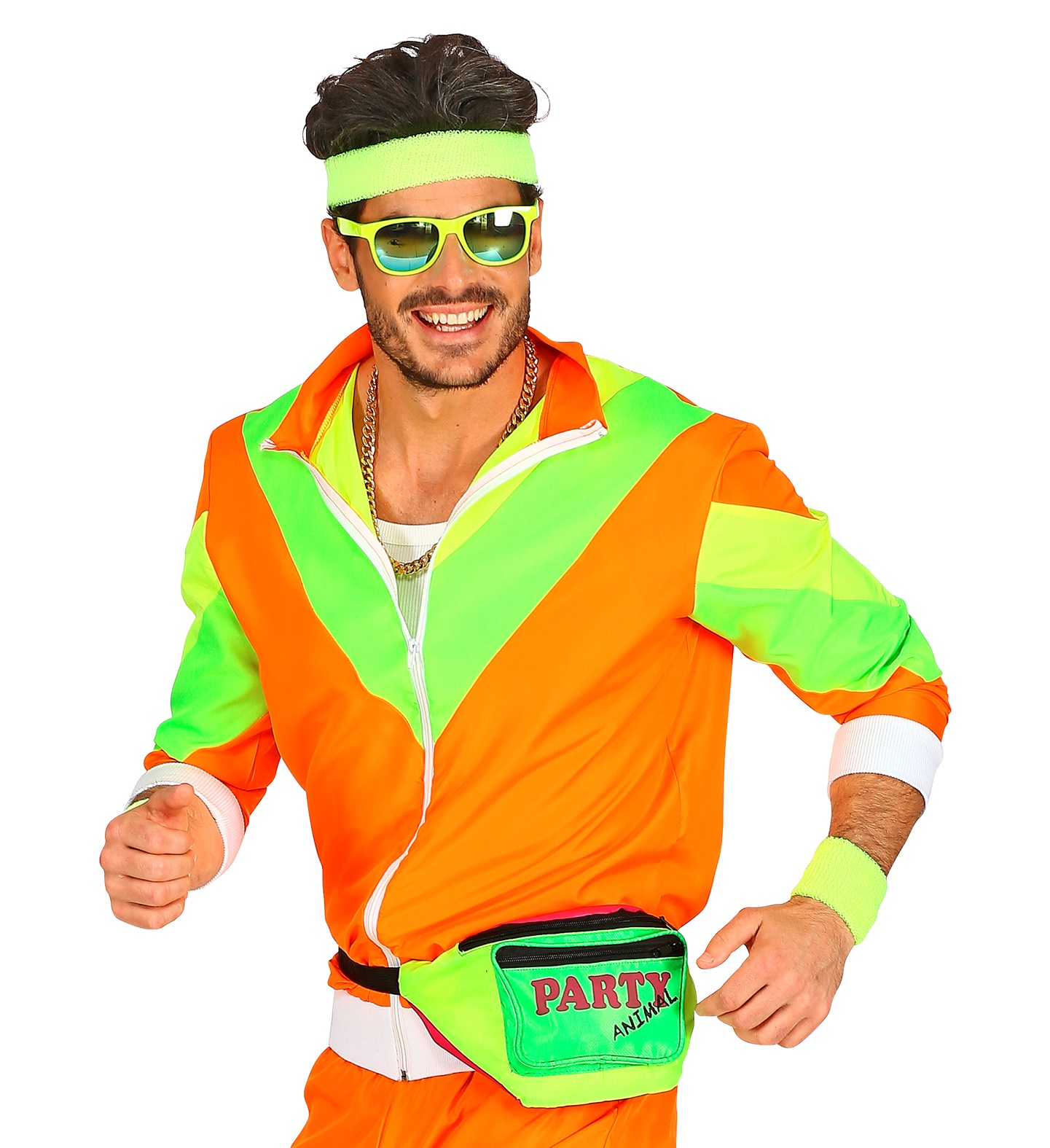 80er Jahre Bauchtasche in neon Farben