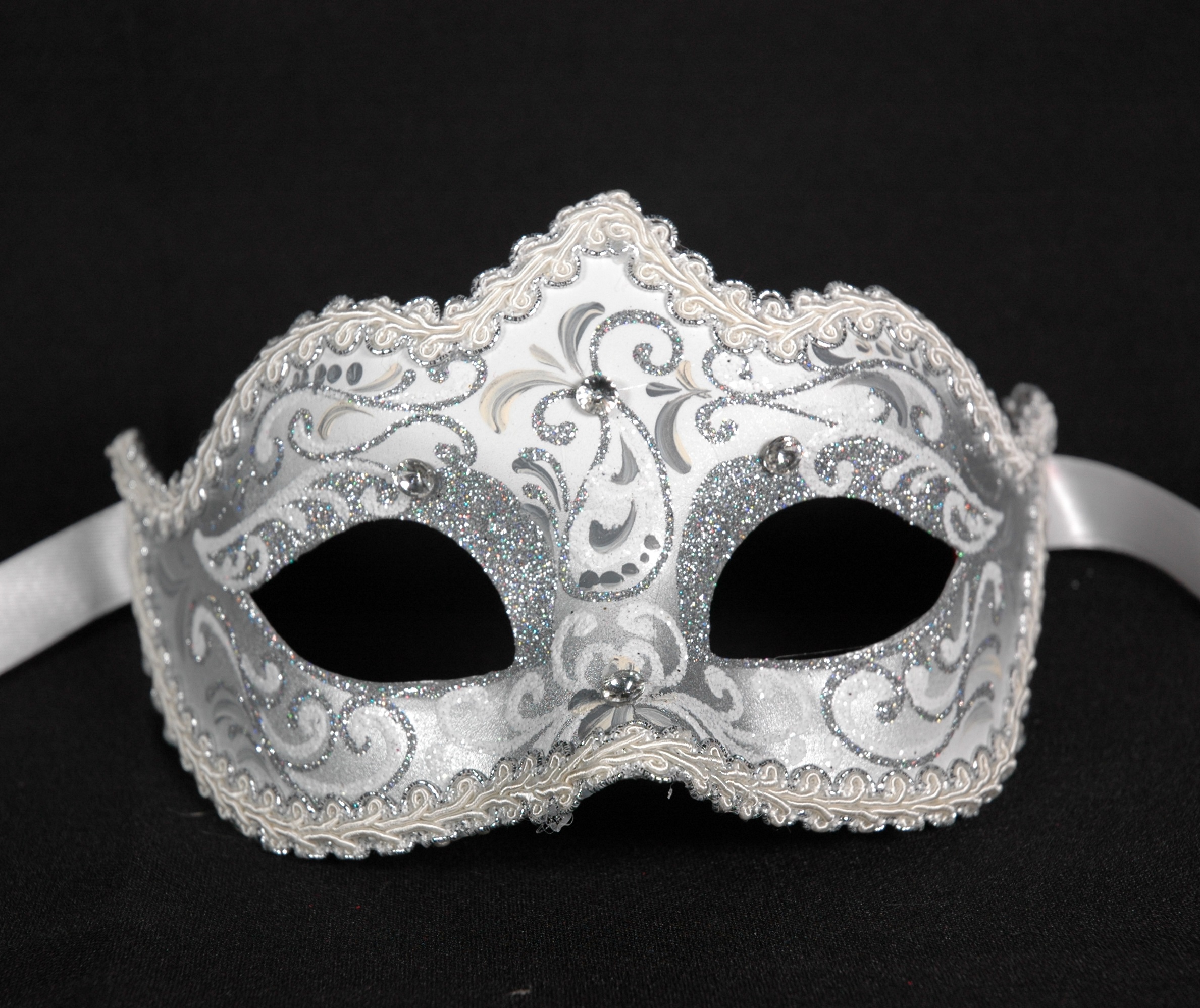 Venezianische Maske Columbine "Punta-Ice"